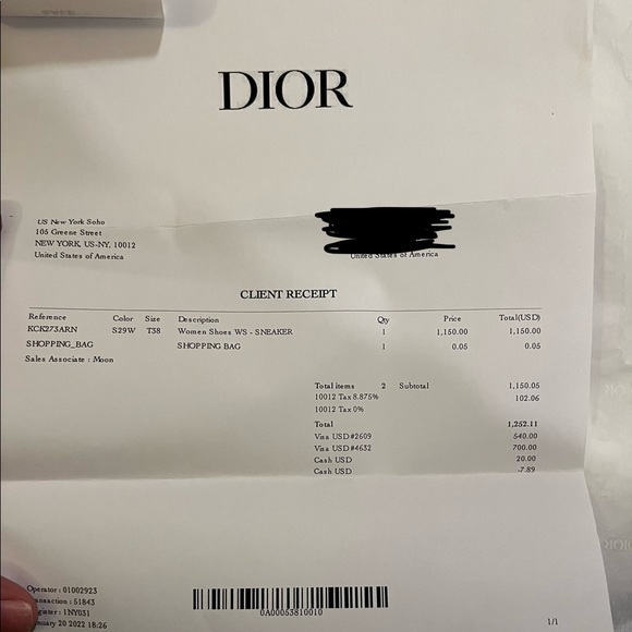 D-connect Dior sneakers - Picture 5 of 5